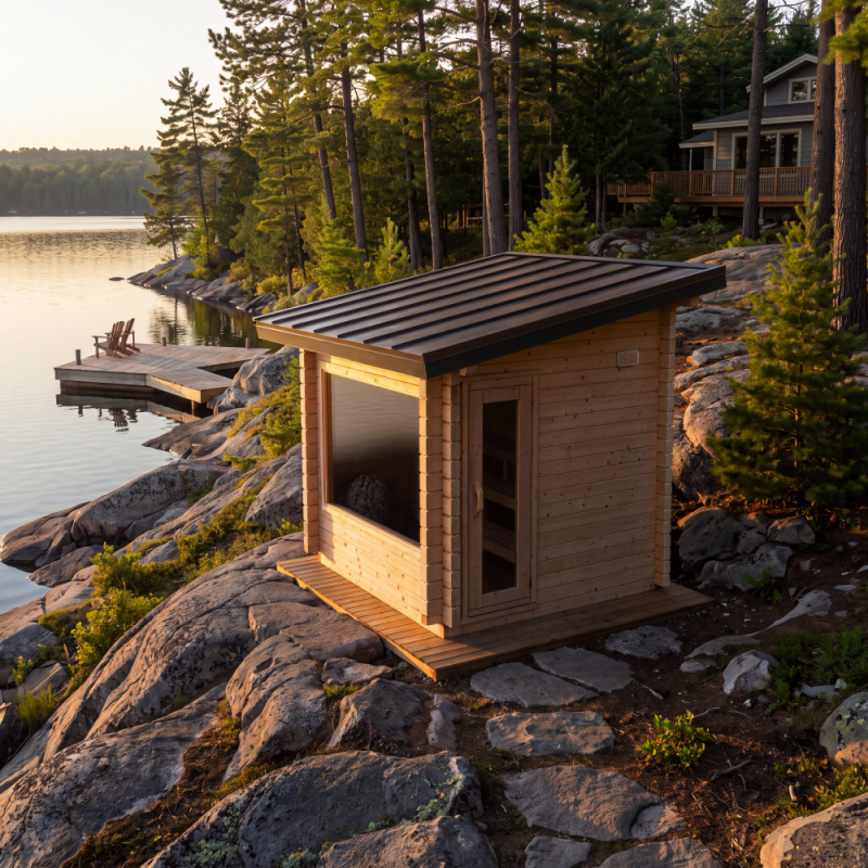 Avalon Electric Heated Cabin Sauna