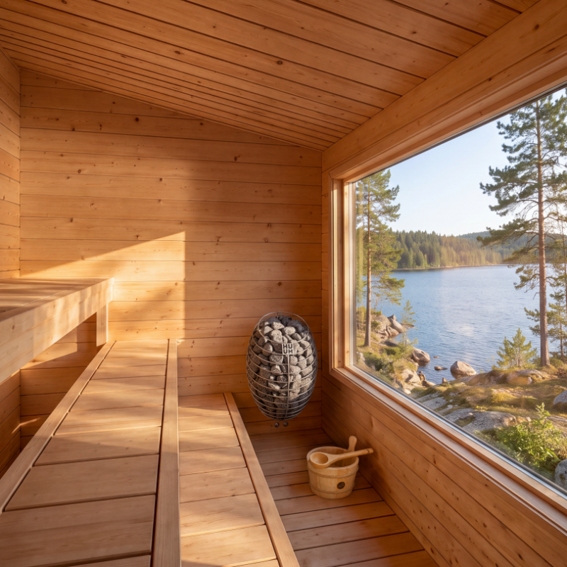 Avalon Electric Heated Cabin Sauna