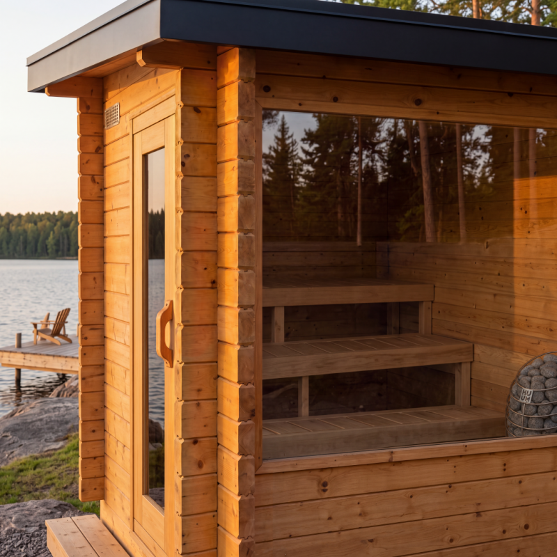 Avalon Electric Heated Cabin Sauna