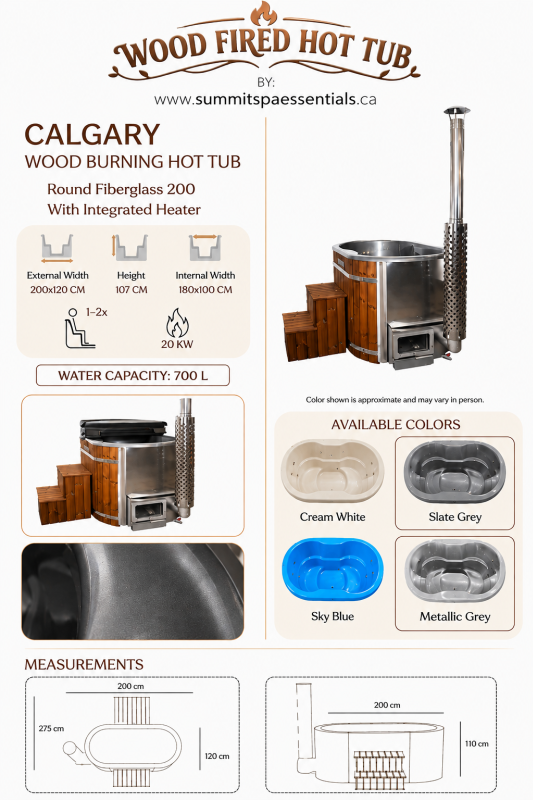 Calgary Wood Burning Hot Tub