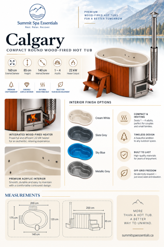 Calgary Wood Burning Hot Tub