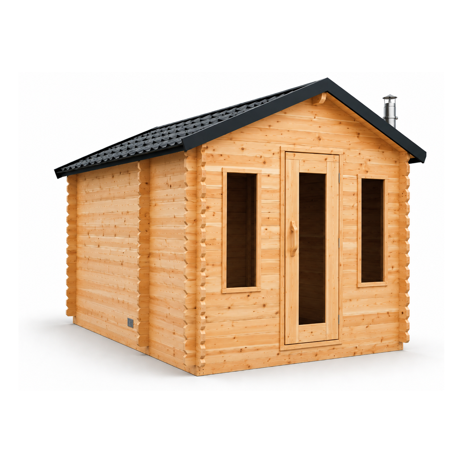 Georgian Wood Burning Cabin Sauna with Changeroom