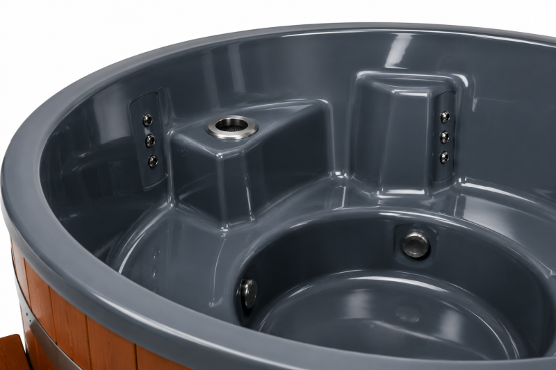 Jasper Hybrid Wood Burning Hot Tub