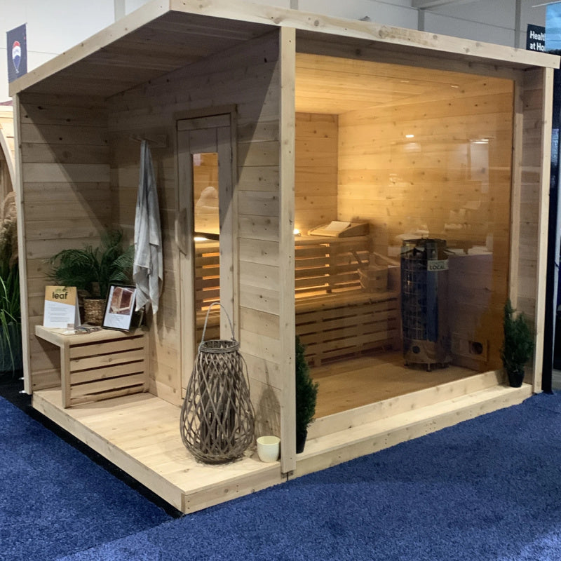 True North Jasper Electric Heated Cabin Sauna with Porch