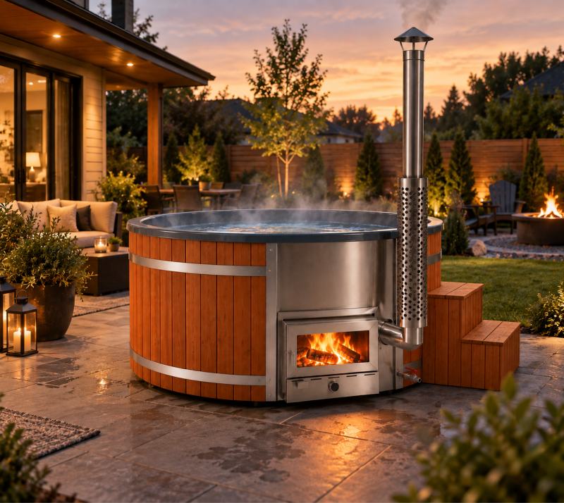 Montreal Wood Burning Hot Tub