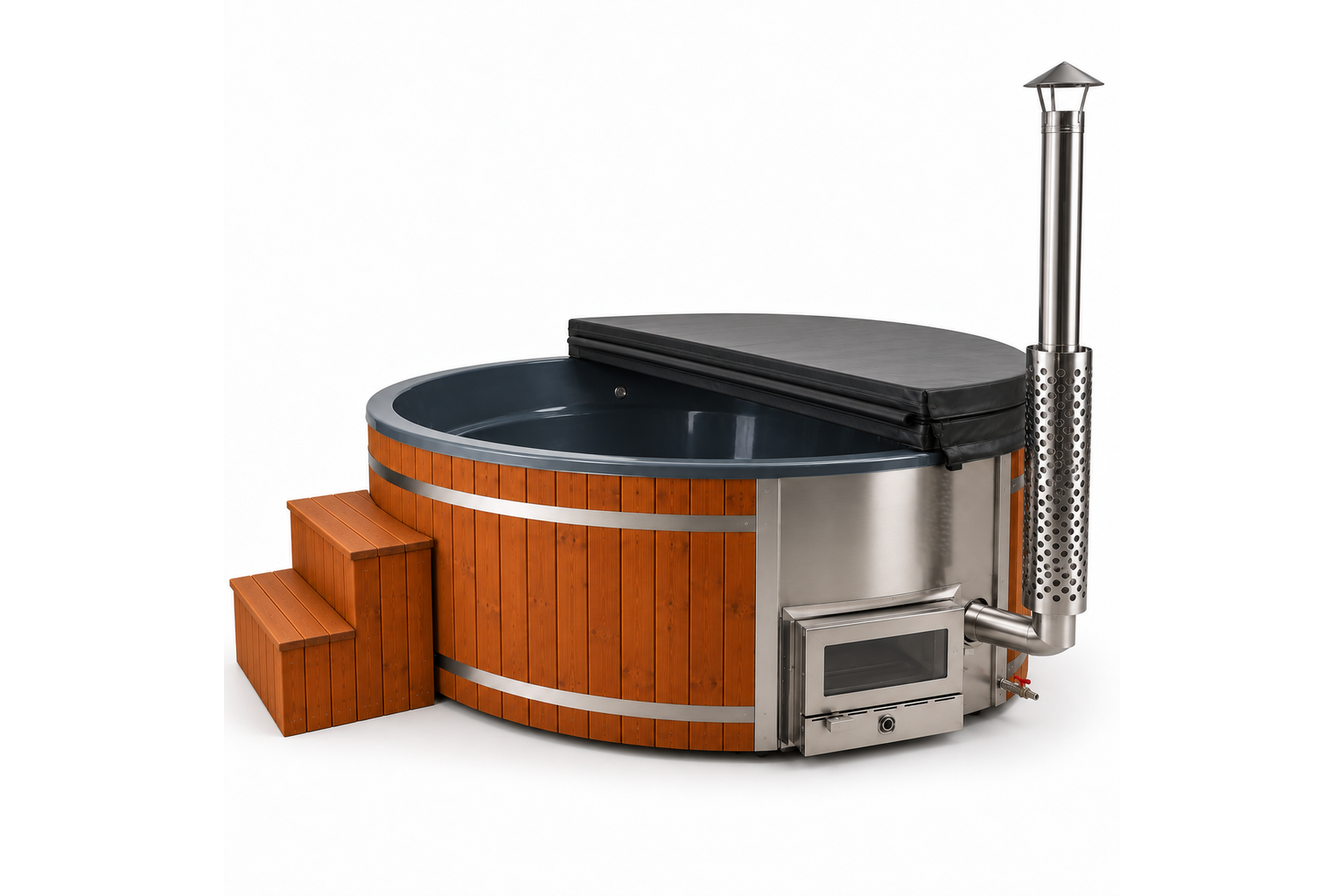 Montreal L Wood Burning Hot Tub