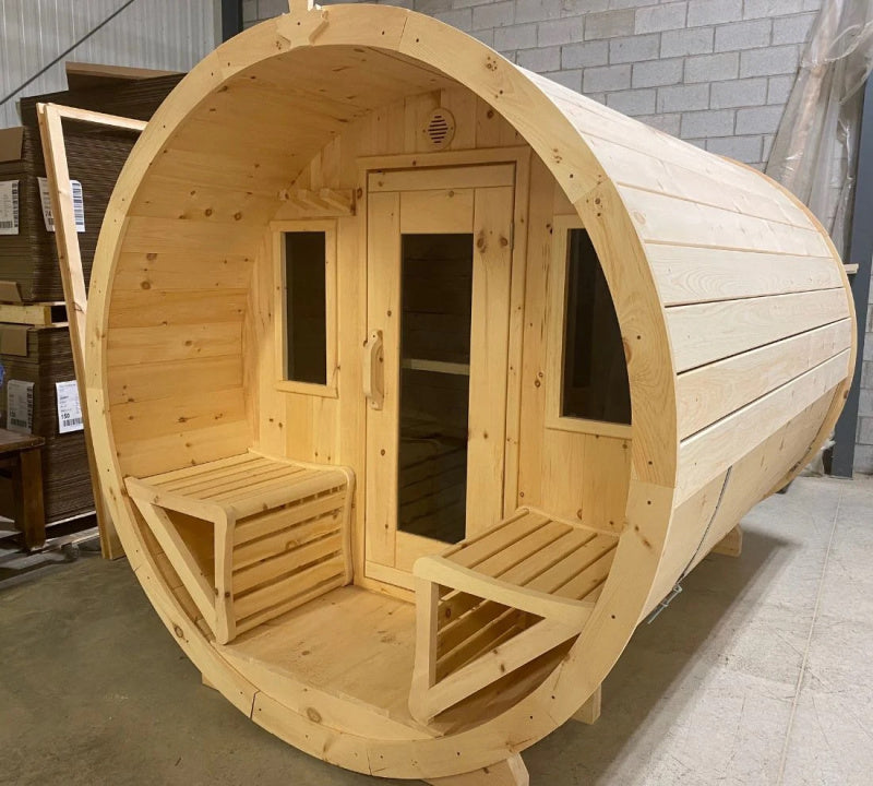 True North Electric Heated Barrel Sauna