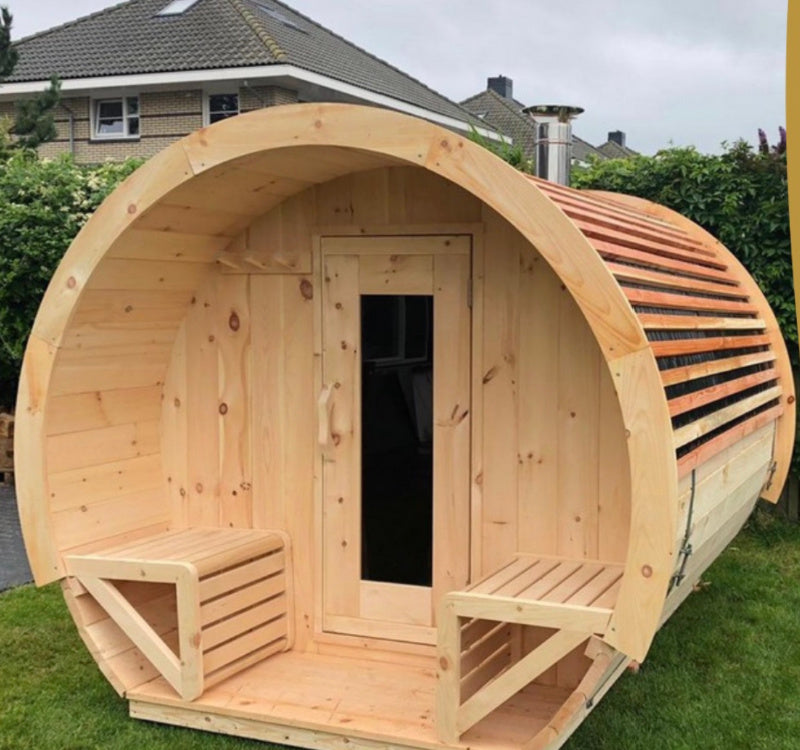True North Schooner Wood Burning Barrel Sauna