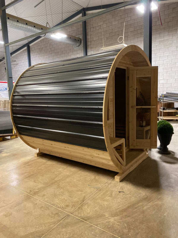 True North Schooner Wood Burning Barrel Sauna