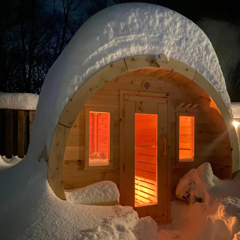 True North Schooner Wood Burning Barrel Sauna