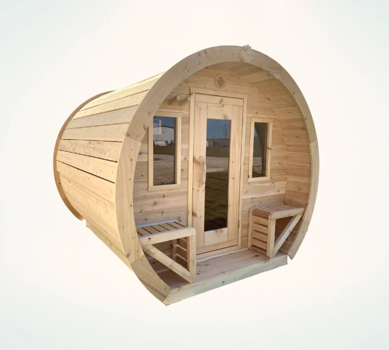 True North Schooner Wood Burning Barrel Sauna