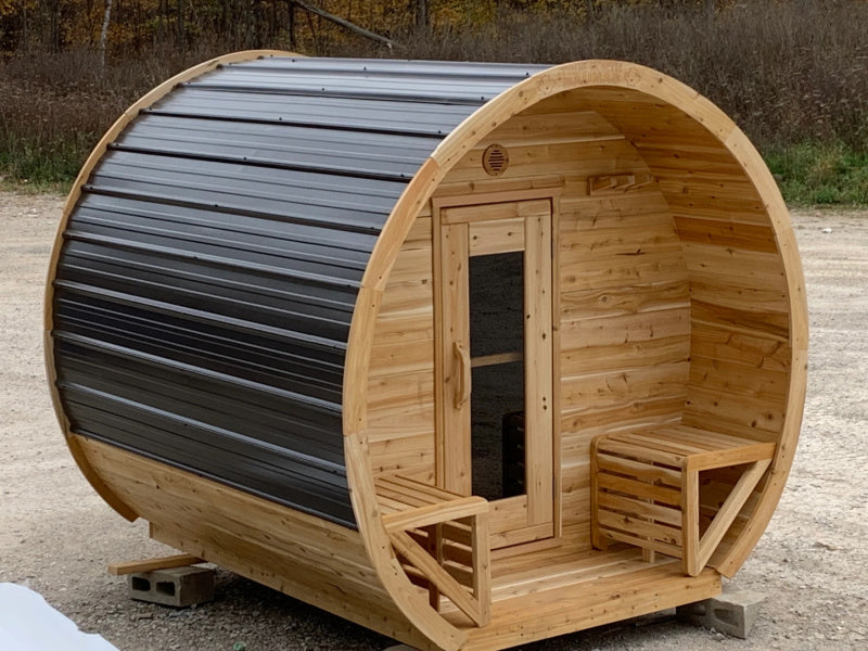 True North Schooner Wood Burning Barrel Sauna