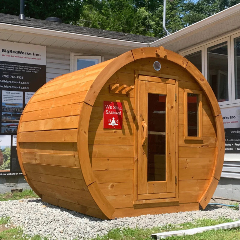 True North Schooner Wood Burning Barrel Sauna