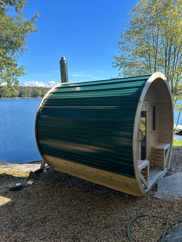 True North Schooner Wood Burning Barrel Sauna