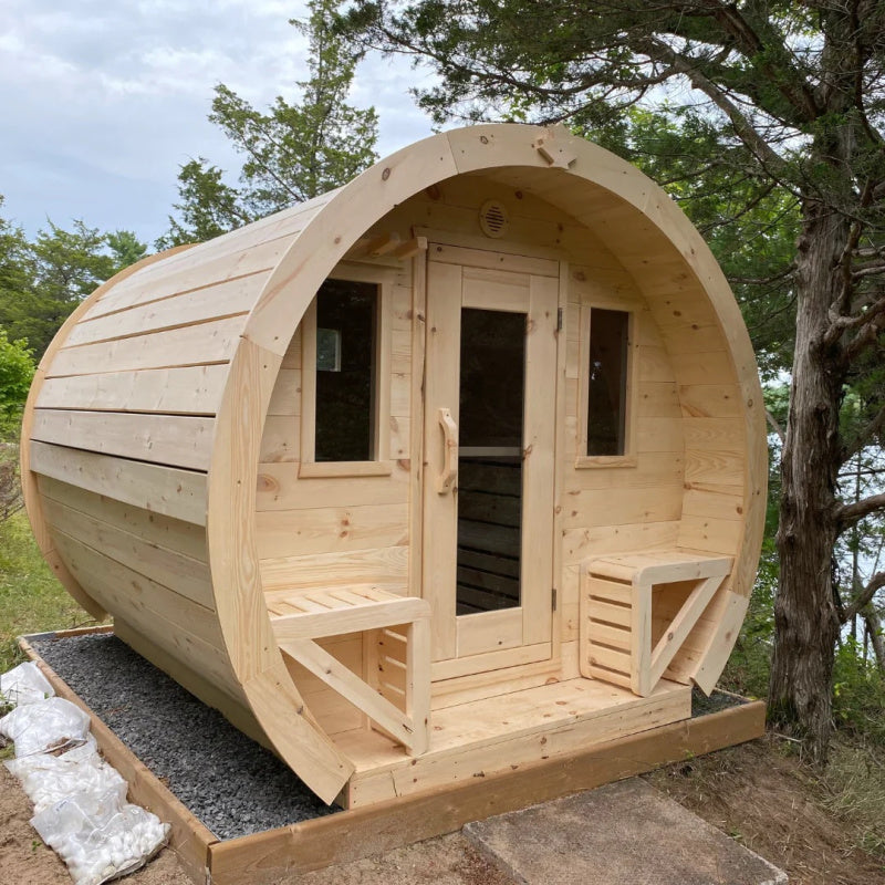 True North Schooner Wood Burning Barrel Sauna