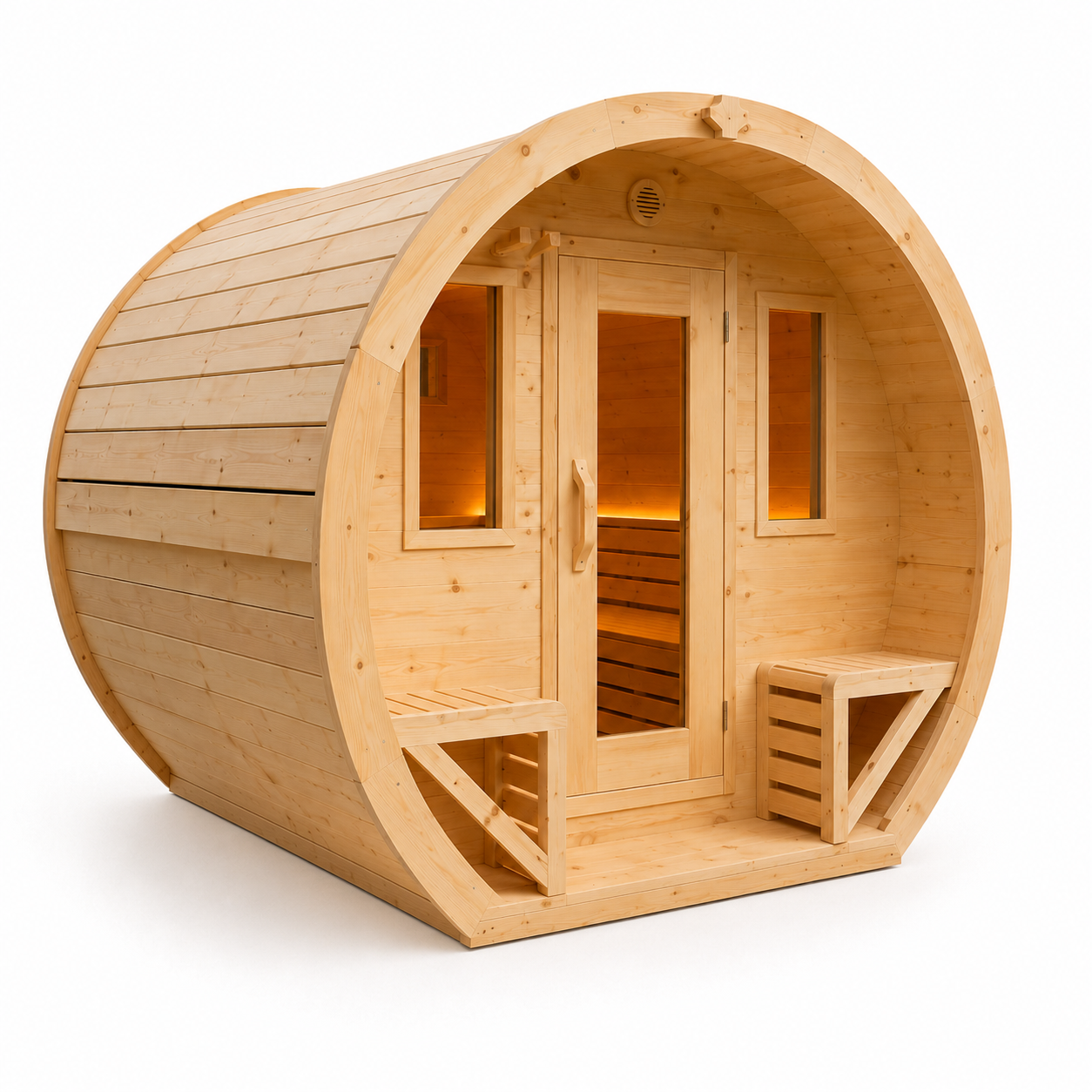 True North Schooner Electric Heated Barrel Sauna