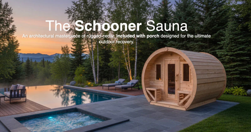 True North Schooner Wood Burning Barrel Sauna