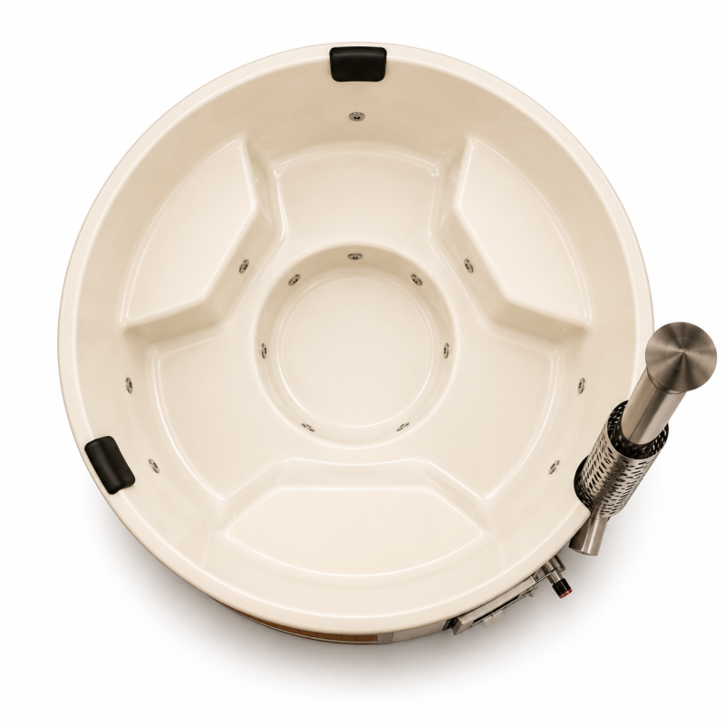 Toronto L Wood Burning Hot Tub