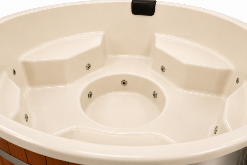 Toronto L Wood Burning Hot Tub