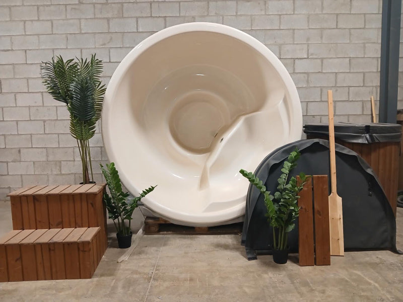 Toronto L Wood Burning Hot Tub