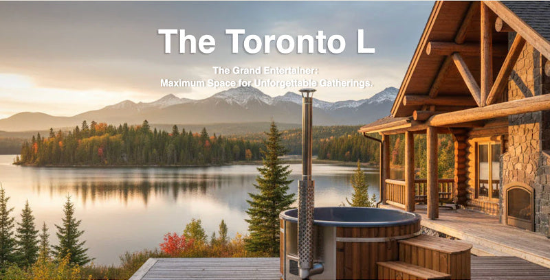 Toronto L Wood Burning Hot Tub
