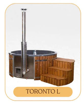 Toronto L Wood Burning Hot Tub