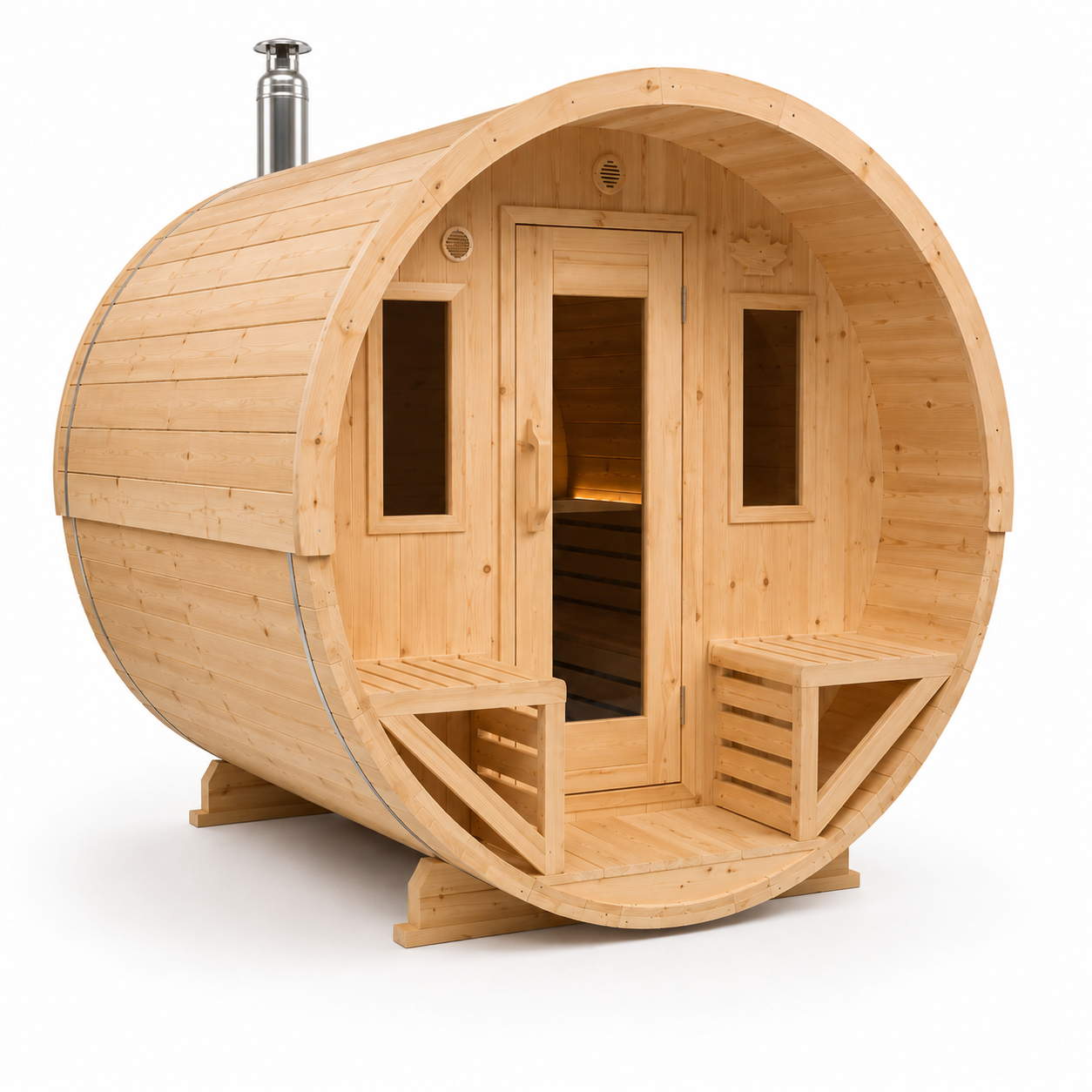True North Wood Burning Barrel Sauna