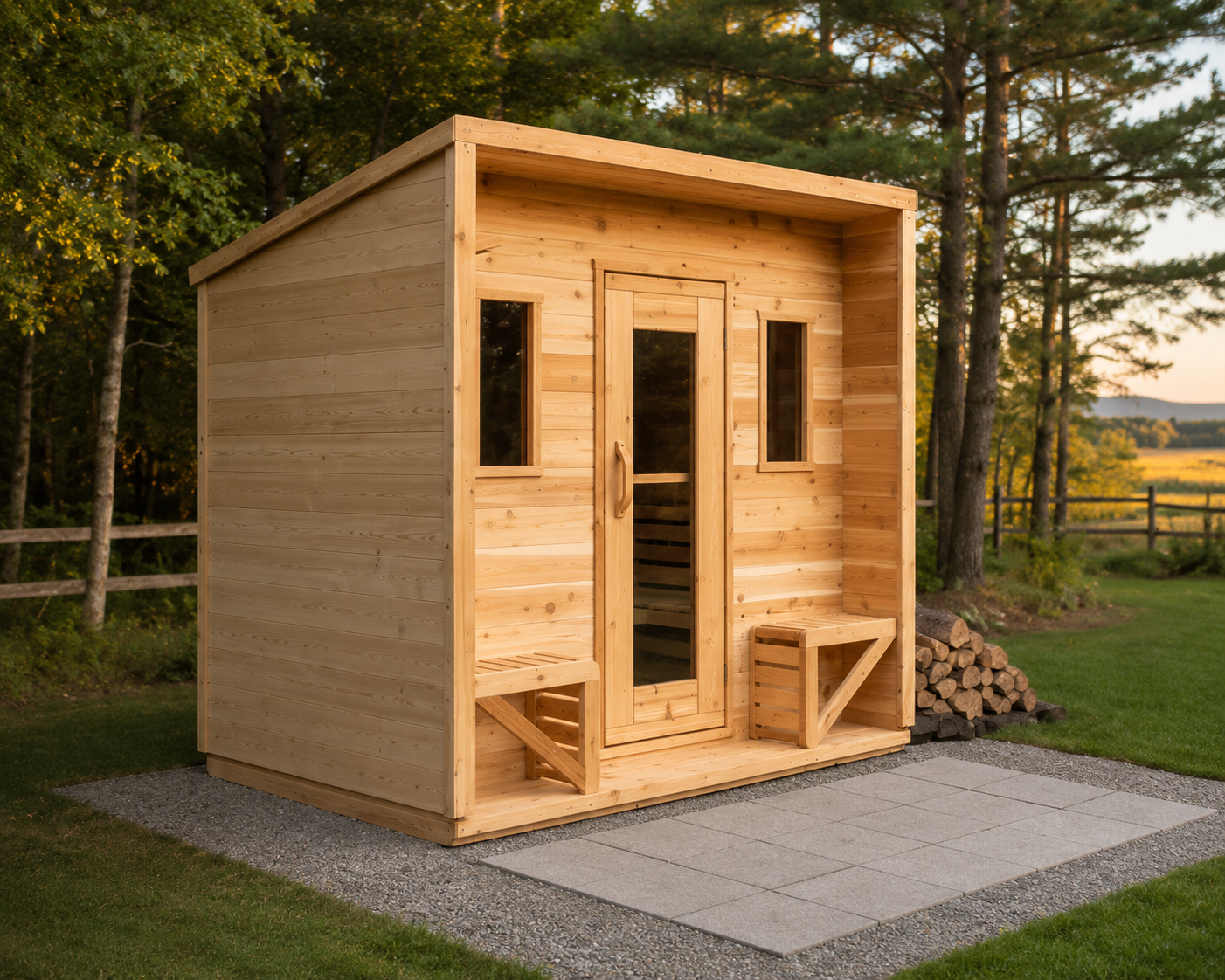 True North Electric Heated Cabin Sauna