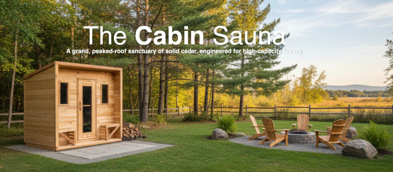 True North Electric Heated Cabin Sauna