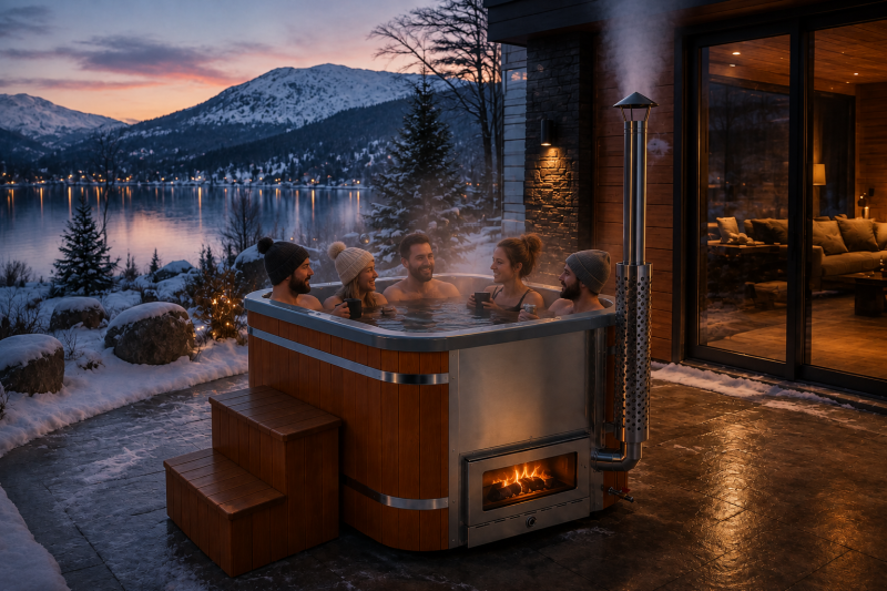 Vancouver Wood Burning Hot Tub