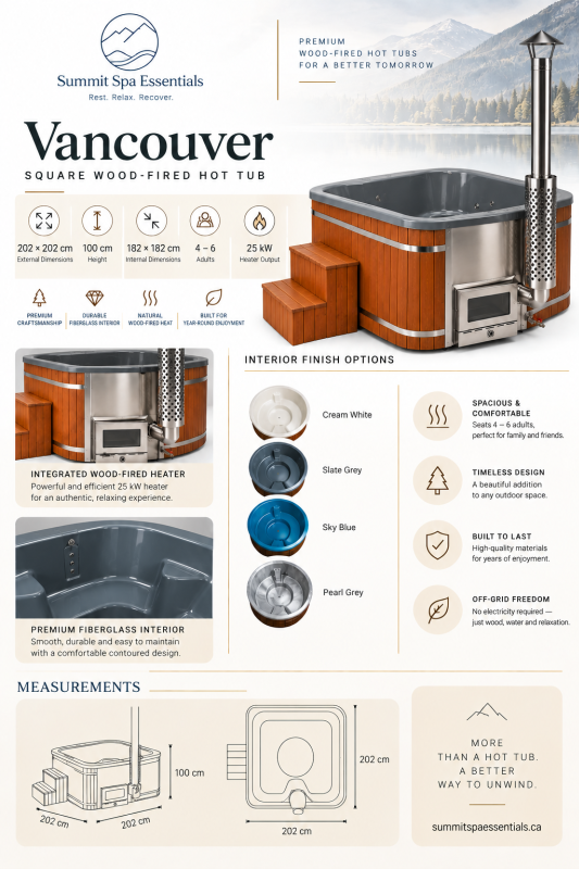 Vancouver Wood Burning Hot Tub